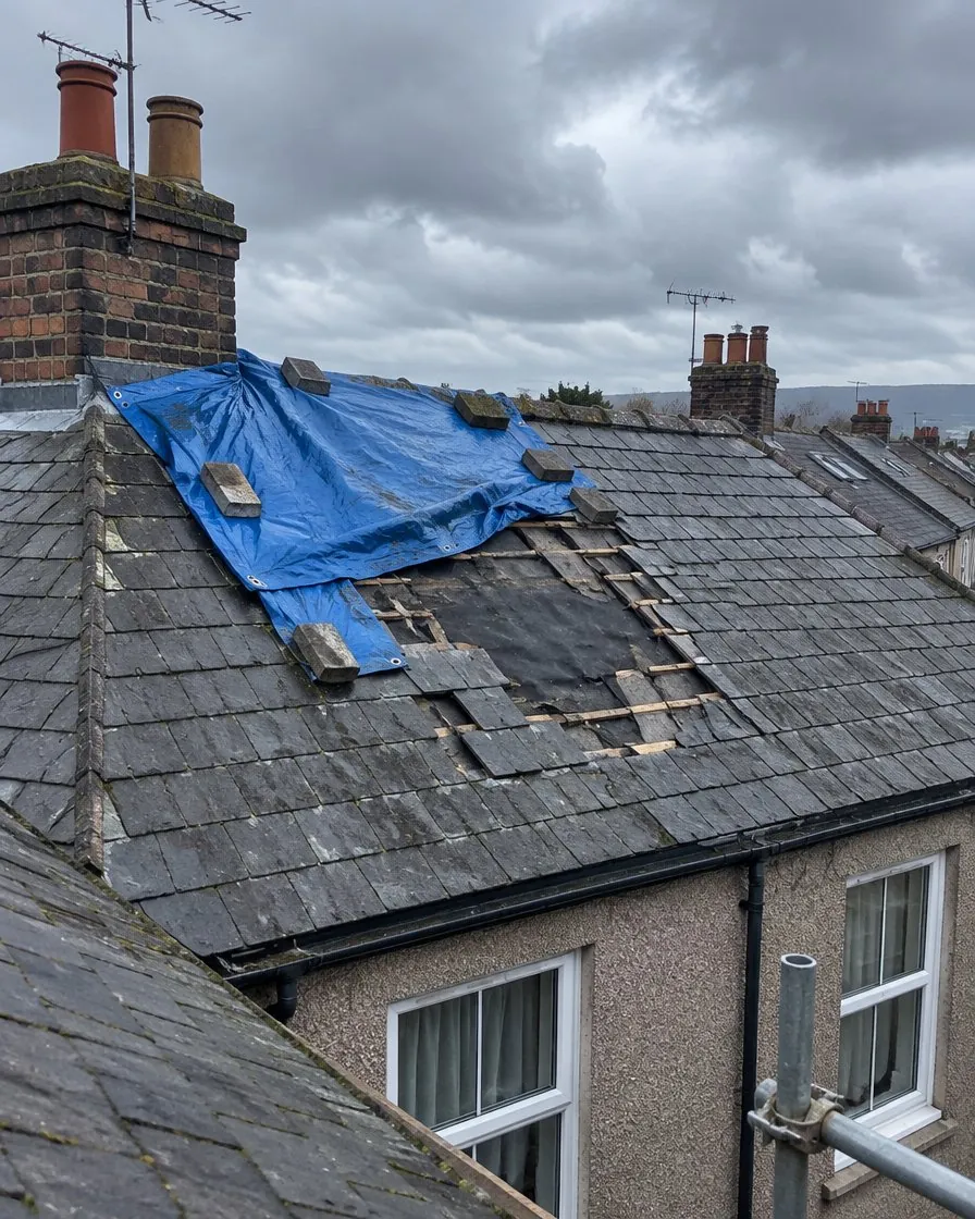 Storm damage and insurance work in Newton Abbot